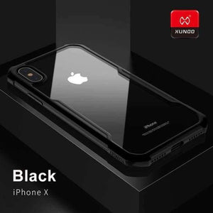 Planet Gates Black / For iPhone 7 8 Transparent 360 Full Protect Case New For iPhone X Xs Max Xr 6S 7 8 Plus Phone Shockproof Silicone Protective Cover Cases