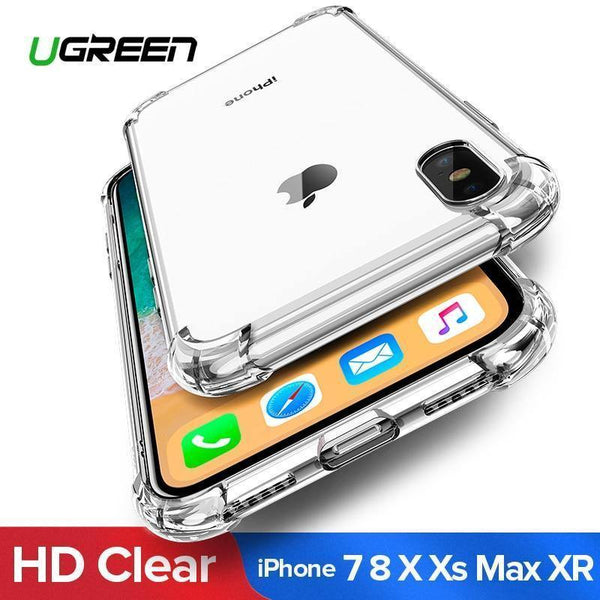 Planet Gates Black / For iPhone 7 8 Ugreen Case For iPhone 7 8 Plus Case Shock-proof Back Cover For iPhone X Xs Max Phone Case HD Clear Protective For iPhone 7 Case