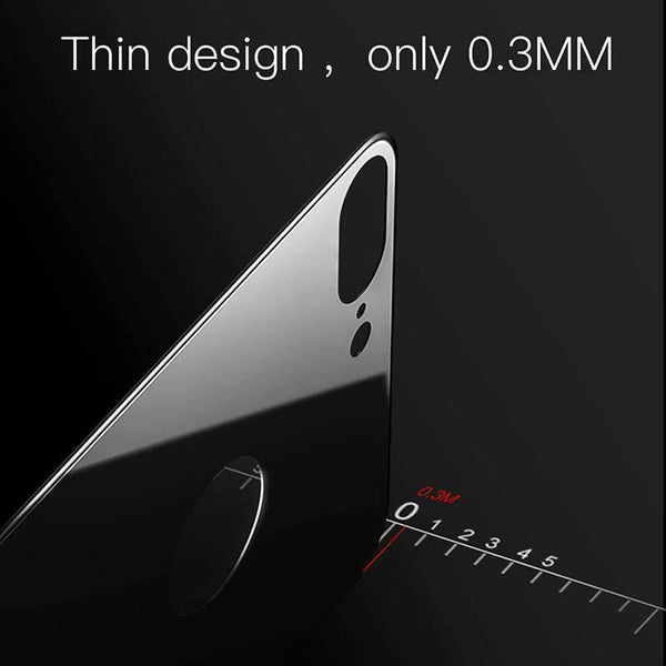 Planet Gates Black / For iPhone 7 Baseus Back Screen Protector For iPhone 7 0.3mm Thin 3D Rear Tempered Glass For iPhone 7 Plus Back Cover Protection Film
