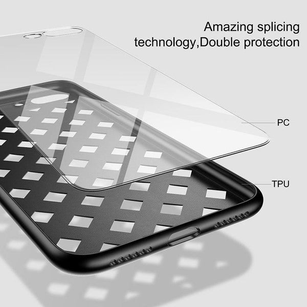 Planet Gates Black / For iPhone 7 Baseus Luxury Weave Grid Case For iPhone 8 8 Plus 7 7 Plus Cover Case Ultra Thin PC & TPU Capinhas Coque Fundas Capa For iPhone8