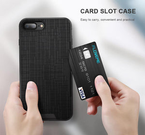 Planet Gates Black / For iPhone 7 FLOVEME Card Slot Phone Case For iPhone 7 Luxury Wallet Mobile Accessories For iPhone 8 6 6s 7 Plus Cases For iPhone X XS MAX XR