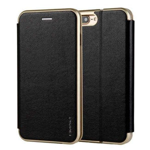 Planet Gates Black / For iphone 7 iPhone 7 Case Luxury Brand Flip Cover Coque iphone 8 Phone Case For Funda iphone 7 8 Case Leather Wallet Bag