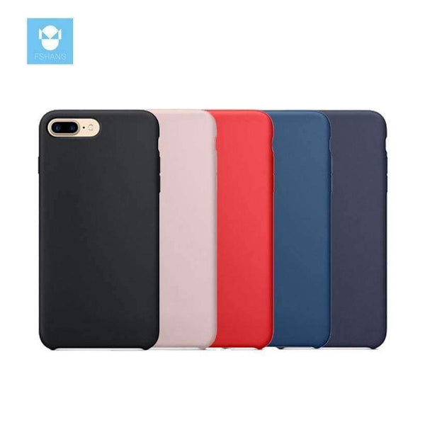 Planet Gates Black / for iphone 7 iPhone 7 Case Original Liquid Silicone for iphone 7 7Plus Plus Case Luxury brand Cute Cover Coque Black Phone Case