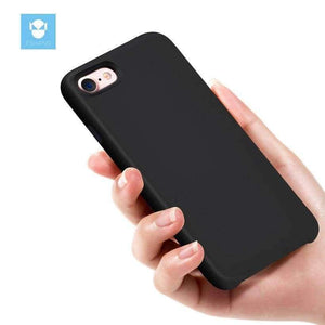 Planet Gates Black / for iphone 7 iPhone 7 Case Original Liquid Silicone for iphone 7 7Plus Plus Case Luxury brand Cute Cover Coque Black Phone Case