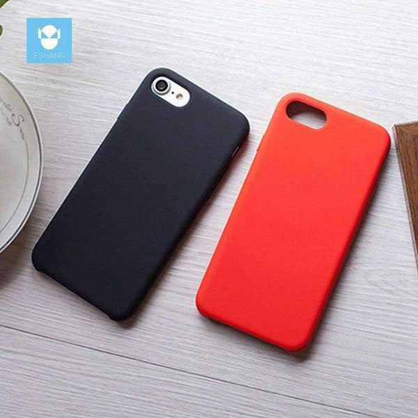 Planet Gates Black / for iphone 7 iPhone 7 Case Original Liquid Silicone for iphone 7 7Plus Plus Case Luxury brand Cute Cover Coque Black Phone Case