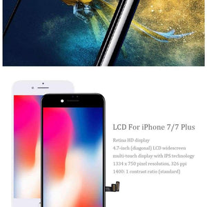 Planet Gates Black For iPhone 7 LCD Screen For iPhone 7 Plus Screen LCD Display Digitizer Touch Module 7 Screens Replacement LCD