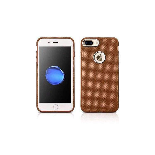 Planet Gates black / for iPhone 7 Real Lether Woven Pattern Back Cove for iPhone 7 Plus Genuine Leather Cover