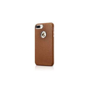 Planet Gates black / for iPhone 7 Real Lether Woven Pattern Back Cove for iPhone 7 Plus Genuine Leather Cover