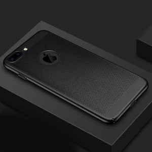 Planet Gates Black / For iPhone 7 ZNP Heat dissipation Phone Case For iPhone 7 8 Plus Cases Full Cover For iPhone 8 7 Plus 7Plus Cover Hard Back PC Protect Shell