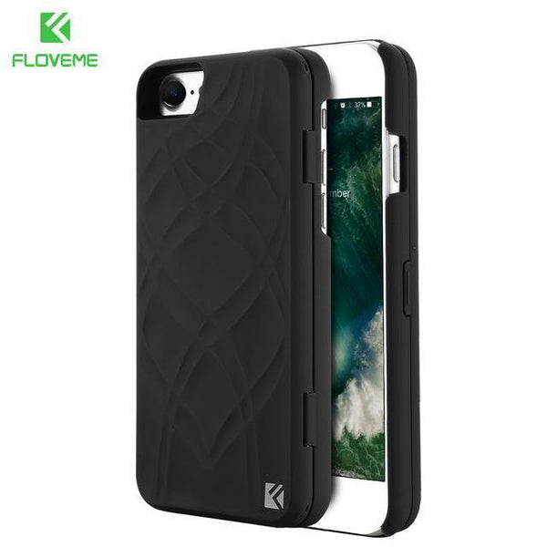 Planet Gates Black / For iPhone 8 FLOVEME Mirror Case For iPhone 6 6s 7 Plus XS MAX XR Wallet+Card Slot Cover Makeup Phone Cases For Apple iPhone 8 X 7 Plus Coque