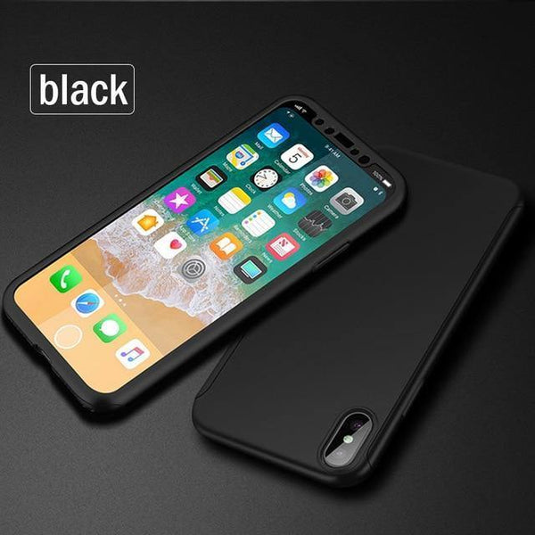 Planet Gates Black / For iPhone 8 Plus ZNP 360 Degree Shockproof Case For iPhone X XR XS Max 8 7 6 6s Plus Full Cover Phone Case For iphone 6 6s 7 8 Cases With Glass