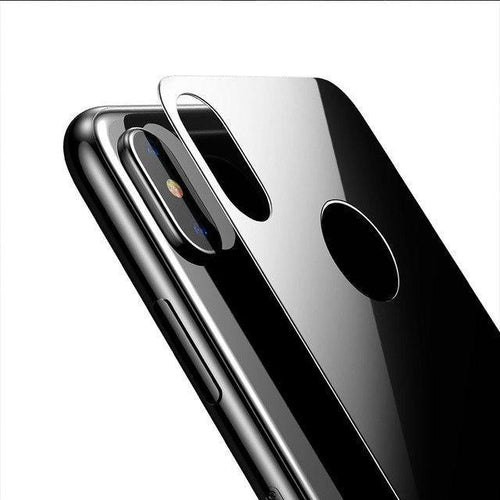 Planet Gates Black / For iPhone X Baseus 0.3mm Back Screen Protector For iPhone X 9H Back Tempered Glass For iPhone X Ultra Thin Protective Glass Film Back Cover