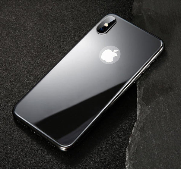 Planet Gates Black / For iPhone X Baseus 0.3mm Back Screen Protector For iPhone X 9H Back Tempered Glass For iPhone X Ultra Thin Protective Glass Film Back Cover