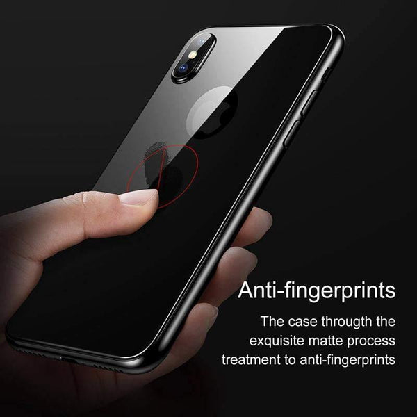 Planet Gates Black / For iPhone X Baseus 0.3mm Back Screen Protector For iPhone X 9H Back Tempered Glass For iPhone X Ultra Thin Protective Glass Film Back Cover