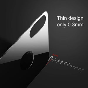 Planet Gates Black / For iPhone X Baseus 0.3mm Back Screen Protector For iPhone X 9H Back Tempered Glass For iPhone X Ultra Thin Protective Glass Film Back Cover