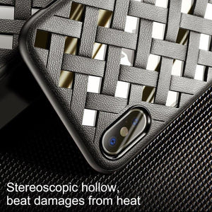 Planet Gates Black / For iPhone X Baseus Luxury Case For iPhone X 10 Grid Weave Hollow Cover Case For Apple iPhone X Capinhas PC & TPU Super Silicone Coque Fundas
