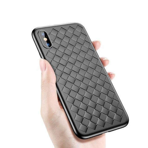 Planet Gates Black / For iPhone X Baseus Luxury Grid Pattern Case For iPhone X Cases Ultra Thin Soft Silicone Protective Case For iPhoneX Cover Matte Coque Funda
