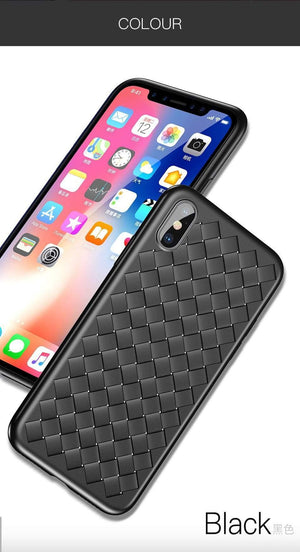Planet Gates Black / For iPhone X Baseus Luxury Grid Pattern Case For iPhone X Cases Ultra Thin Soft Silicone Protective Case For iPhoneX Cover Matte Coque Funda