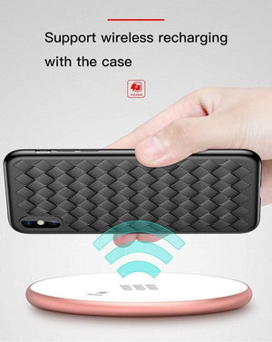 Planet Gates Black / For iPhone X Baseus Luxury Grid Pattern Case For iPhone X Cases Ultra Thin Soft Silicone Protective Case For iPhoneX Cover Matte Coque Funda