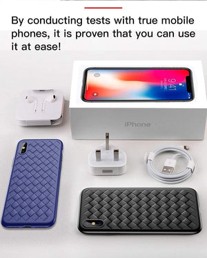 Planet Gates Black / For iPhone X Baseus Luxury Grid Pattern Case For iPhone X Cases Ultra Thin Soft Silicone Protective Case For iPhoneX Cover Matte Coque Funda