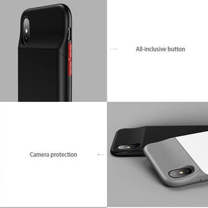 Planet Gates Black for iPhone X / China For iPhone X 3200Ah Power Bank Case USAMS Battery Charging Ultra Slim External Pack Backup Portable charger case for iPhone 10