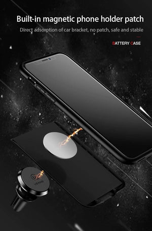 Planet Gates Black for iPhone X / China For iPhone X 3200Ah Power Bank Case USAMS Battery Charging Ultra Slim External Pack Backup Portable charger case for iPhone 10