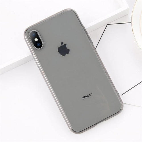 Planet Gates Black / For iPhone X USLION Clear TPU Silicone Case For iPhone X 8 Plus Ultra Thin Transparent Back Cover for iPhone 7 6 6S Plus Soft Phone Cases