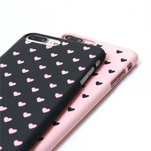 Planet Gates Black / For iPhone X USLION Cute Couple Love Heart Case For iPhone 6 6s Plus Phone Case For iPhone X 8 7 6 Plus 5 5s SE Matte Hard PC Back Cover Case