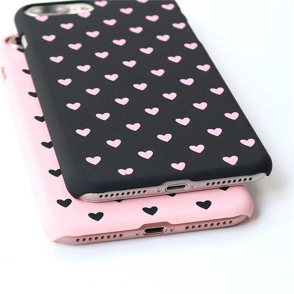 Planet Gates Black / For iPhone X USLION Cute Couple Love Heart Case For iPhone 6 6s Plus Phone Case For iPhone X 8 7 6 Plus 5 5s SE Matte Hard PC Back Cover Case