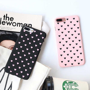 Planet Gates Black / For iPhone X USLION Cute Couple Love Heart Case For iPhone 6 6s Plus Phone Case For iPhone X 8 7 6 Plus 5 5s SE Matte Hard PC Back Cover Case