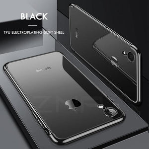 Planet Gates Black / For iphone X ZNP Luxury Slim Silicone Cover Case For iPhone X XS Max XR Cases Soft TPU Plating Phone Case For iPhone X XR XS Max Case Shell