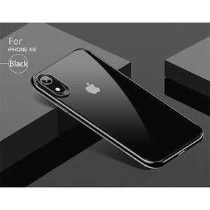 Planet Gates Black for iPhone XR / PC + TPU Newest USAMS Mobile Phone Case For iPhone XR XS XS MAX Case Cover Full Protective TPU PC Transparent Back Shell for iPhone Apple