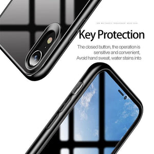 Planet Gates Black for iPhone XR / PC + TPU Newest USAMS Mobile Phone Case For iPhone XR XS XS MAX Case Cover Full Protective TPU PC Transparent Back Shell for iPhone Apple