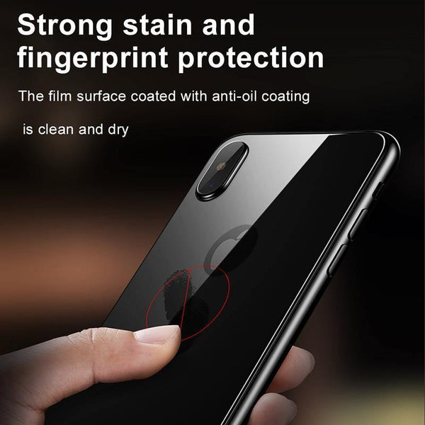 Planet Gates Black / For iPhone Xs Baseus Back Screen Protector Tempered Glass For iPhone Xs Max Full Cover Rear Protection Toughened Glass Film For iPhoneXS Max