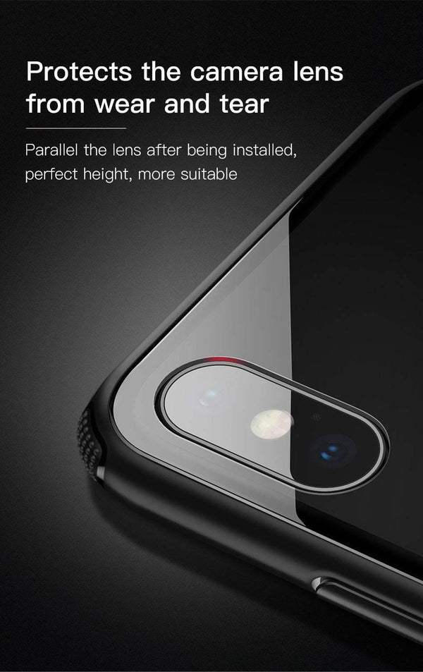 Planet Gates Black / For iPhone Xs Baseus Luxury Glass Case For iPhone XS Max Xr Xsmax TPU Edge Tempered Glass Cases Protective Cover Coque For iPhonexs max Fundas