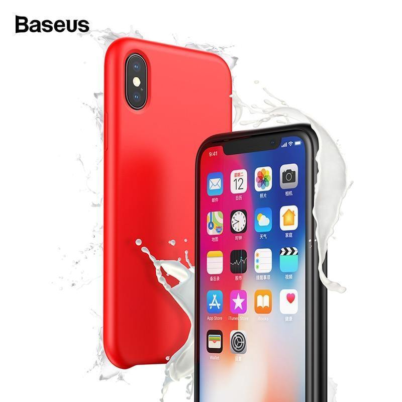 Planet Gates Black / For iPhone XS Baseus Phone Case For iPhone XS Max XR Capinhas Luxury Liquid Silicone Cover For iPhoneXS Max iPhone XSMax XR Funda Bumper Coque