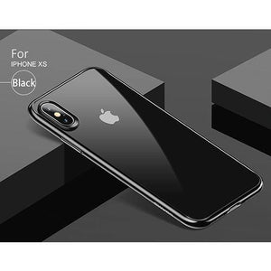 Planet Gates Black for iPhone XS / PC + TPU Newest USAMS Mobile Phone Case For iPhone XR XS XS MAX Case Cover Full Protective TPU PC Transparent Back Shell for iPhone Apple
