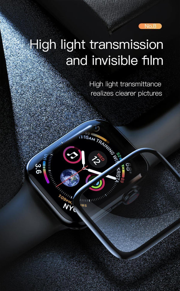 Planet Gates Black / For iWatch 40mm Baseus 0.3mm Screen Protector For iWatch 4 Scratch Proof Glass Full Cover Touchscreen Protective Film For Apple Watch Series 4