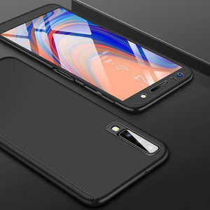 Planet Gates Black / For J7 2016 ZNP 360 Full Cover Case For Samsung Galaxy A3 A5 A7 J5 J7 Protective Phone Case For Samsung A6 A8 Plus 2018 Cases With Glass