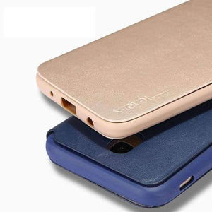 Planet Gates black / For j730 Eurasian Samsung J7  j730 Case luxury Brand Fiber Soft Silicone+Leather Protective Armor Flip Shockproof Back Phone Case Cover