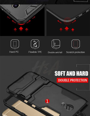 Planet Gates Black / For Meizu M5 Note H&A Luxury Heavy Duty Armor Phone Case For Meizu M6 M6S M5 Note Full Anti-knock Cover For Meizu M3 M6 M5 Note Holder Case Cover