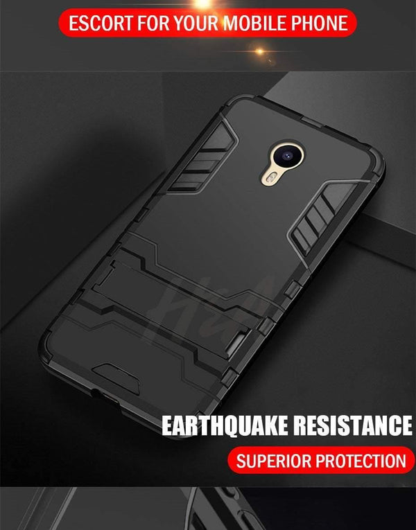 Planet Gates Black / For Meizu M5 Note H&A Luxury Heavy Duty Armor Phone Case For Meizu M6 M6S M5 Note Full Anti-knock Cover For Meizu M3 M6 M5 Note Holder Case Cover