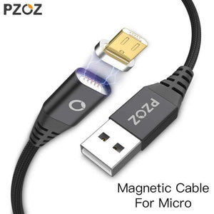 Planet Gates Black For Micro / 1m PZOZ Micro USB Magnetic Cable Fast Charging Adapter Mobile Phone Cables Microusb Android Data Charger For Samsung Xiaomi Tablet