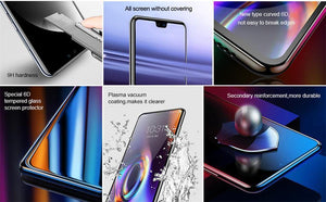 Planet Gates Black / For P20 Baseus 0.3mm 6D Curved Full Cover Screen Protector For Huawei P20 P20 Pro Premium Tempered Glass Huawei P20 9H Protective Glass