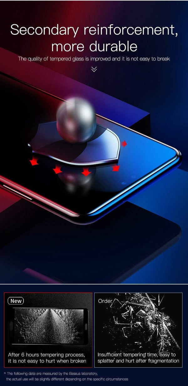 Planet Gates Black / For P20 Baseus 0.3mm 6D Curved Full Cover Screen Protector For Huawei P20 P20 Pro Premium Tempered Glass Huawei P20 9H Protective Glass