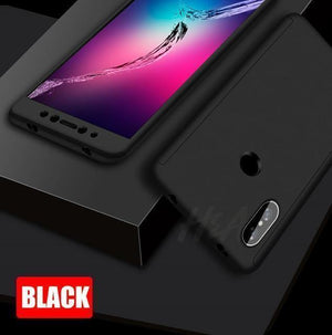 Planet Gates Black / For Redmi 6 H&A 360 Full Protective Phone Case For Xiaomi Redmi 6 6A S2 Anti-knock Full Cover For Xiaomi Redmi S2 6 6A Cases With Glass Film