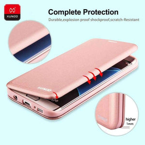 Planet Gates Black / For S7 Samsung Galaxy S7 Edge S9 S8 Plus Phone Leather Wallet Shockproof Protective Flip Cover Cases