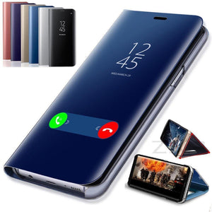 Planet Gates Black / For S7 ZNP Smart Mirror Flip Phone Case For Samsung Galaxy S9 S8 S7 S6 Edge Plus A3 A5 A7 J3 J5 J7 2017 Stand Cover For Note 8 A8 Cases