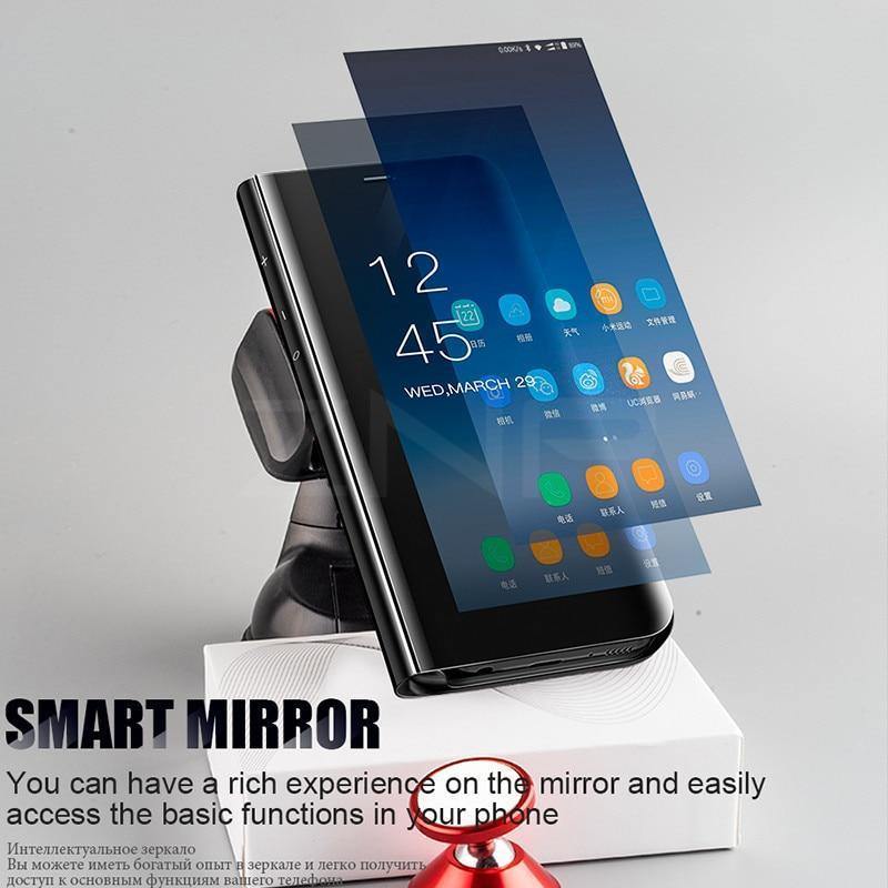 Planet Gates Black / For S7 ZNP Smart Mirror Flip Phone Case For Samsung Galaxy S9 S8 S7 S6 Edge Plus A3 A5 A7 J3 J5 J7 2017 Stand Cover For Note 8 A8 Cases