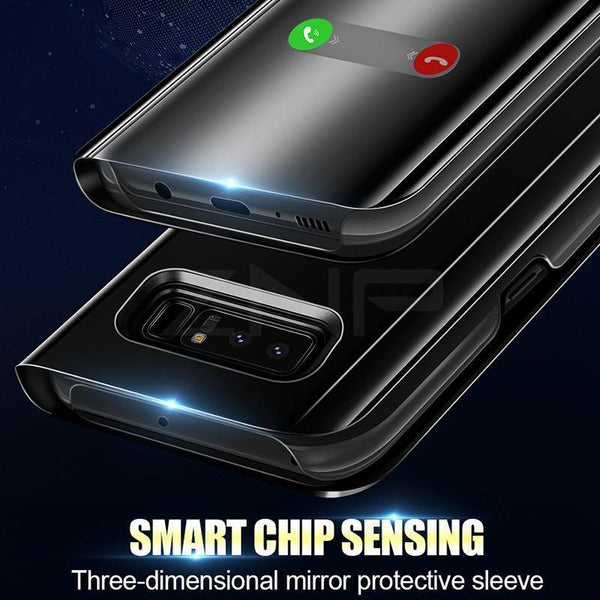 Planet Gates Black / For S7 ZNP Smart Mirror Flip Phone Case For Samsung Galaxy S9 S8 S7 S6 Edge Plus A3 A5 A7 J3 J5 J7 2017 Stand Cover For Note 8 A8 Cases